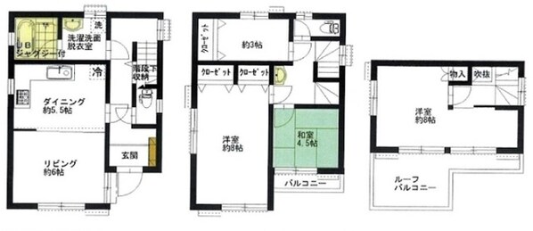 田端6丁目貸家の物件間取画像